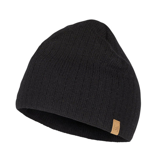 Ivanhoe Knitted in Sweden - Stormy hat WB | wollen muts Black