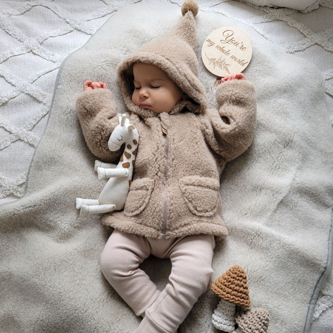 Zaffiro wollen babyjasje van echte wol Texelana