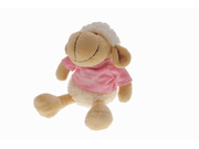 Gerkimex - Pluche schaap met t-shirt | knuffel schaap Roze