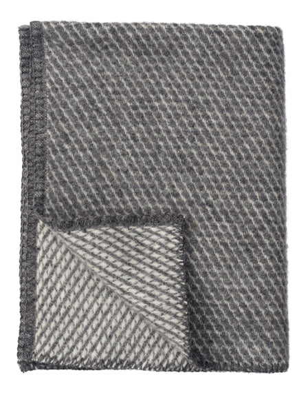 Klippan - Velvet | ledikantdeken van lamswol Grey 90x130 cm.