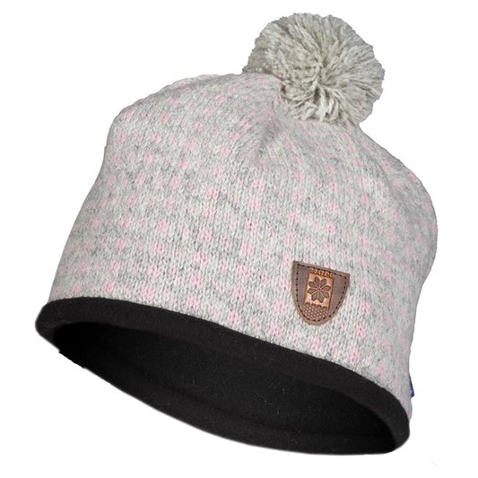 Bråtens - Islender hat | wollen muts Pink grey
