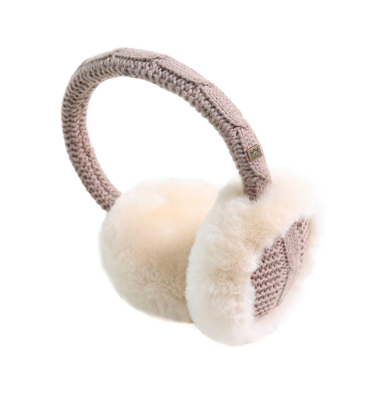 Kaiser - oorwarmers Knit | lamsvacht oorwarmers Beige