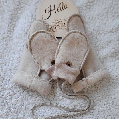Zaffiro - Kiddy hand muff | wool baby mittens