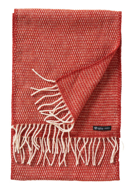 Klippan - Hugo | sjaal van merinowol Ruby Red