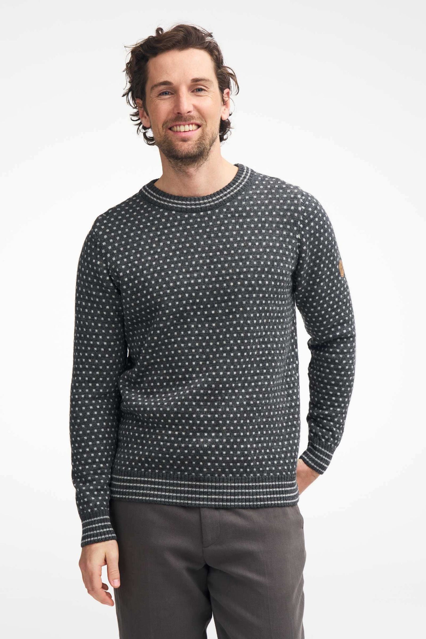 Ivanhoe Knitted in Sweden - Sverre crewneck | gebreide wollen herentrui