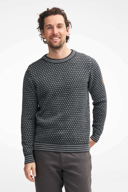 Ivanhoe Knitted in Sweden - Sverre crewneck | gebreide wollen herentrui