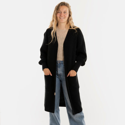 Knit Factory - Patty | lang gebreid damesvest