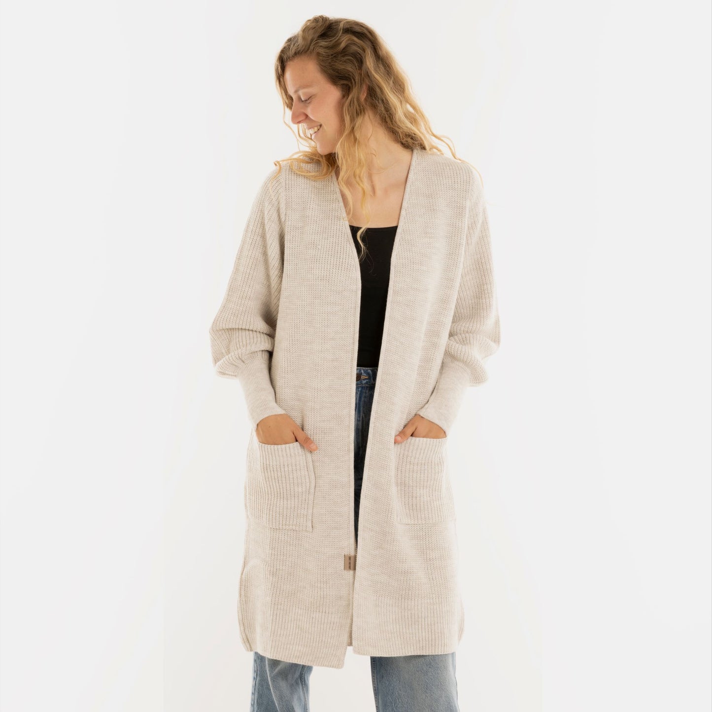 Knit Factory - Patty | lang gebreid damesvest