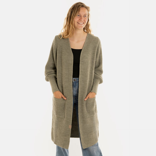 Knit Factory - Patty | lang gebreid damesvest