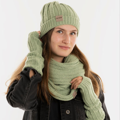 Knit Factory - Nica Armwarmers | gebreide polswarmers