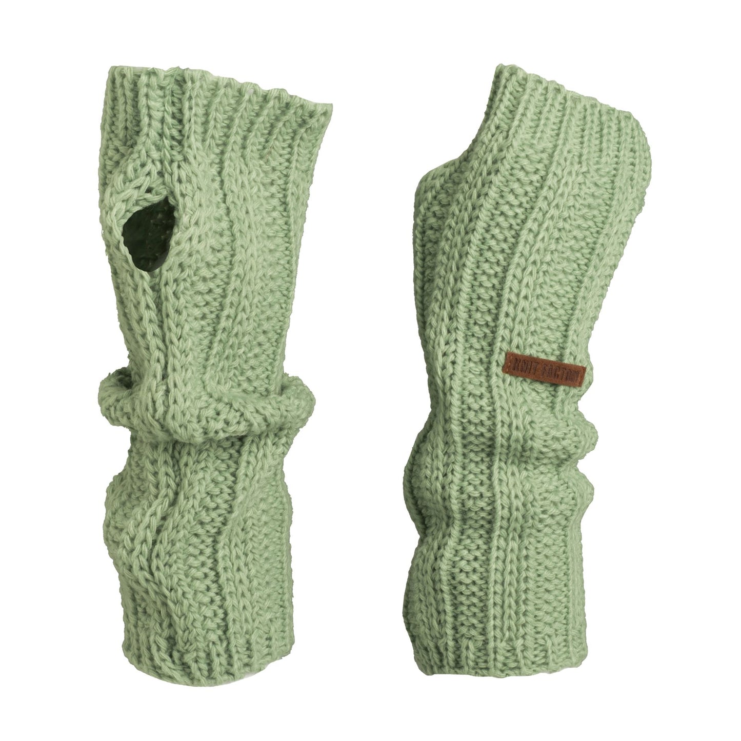Knit Factory - Nica Armwarmers | gebreide polswarmers