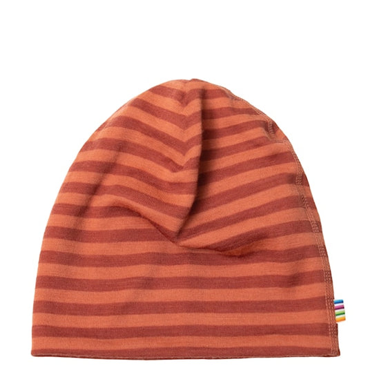 Joha - Babyhat double - stripe | striped wool baby hat