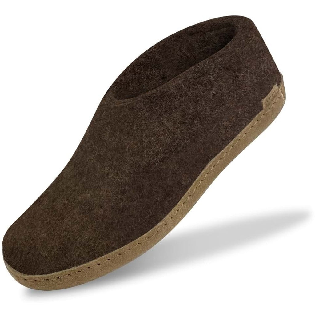 Glerups | schoen met leren zool - chestnut