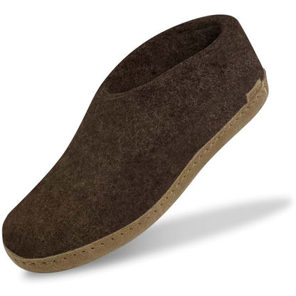Glerups | schoen met leren zool - chestnut
