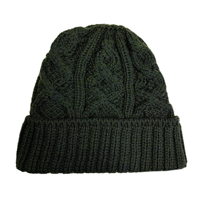 Aran Woollen Mills - B413 | wollen muts Seaweed green - 701