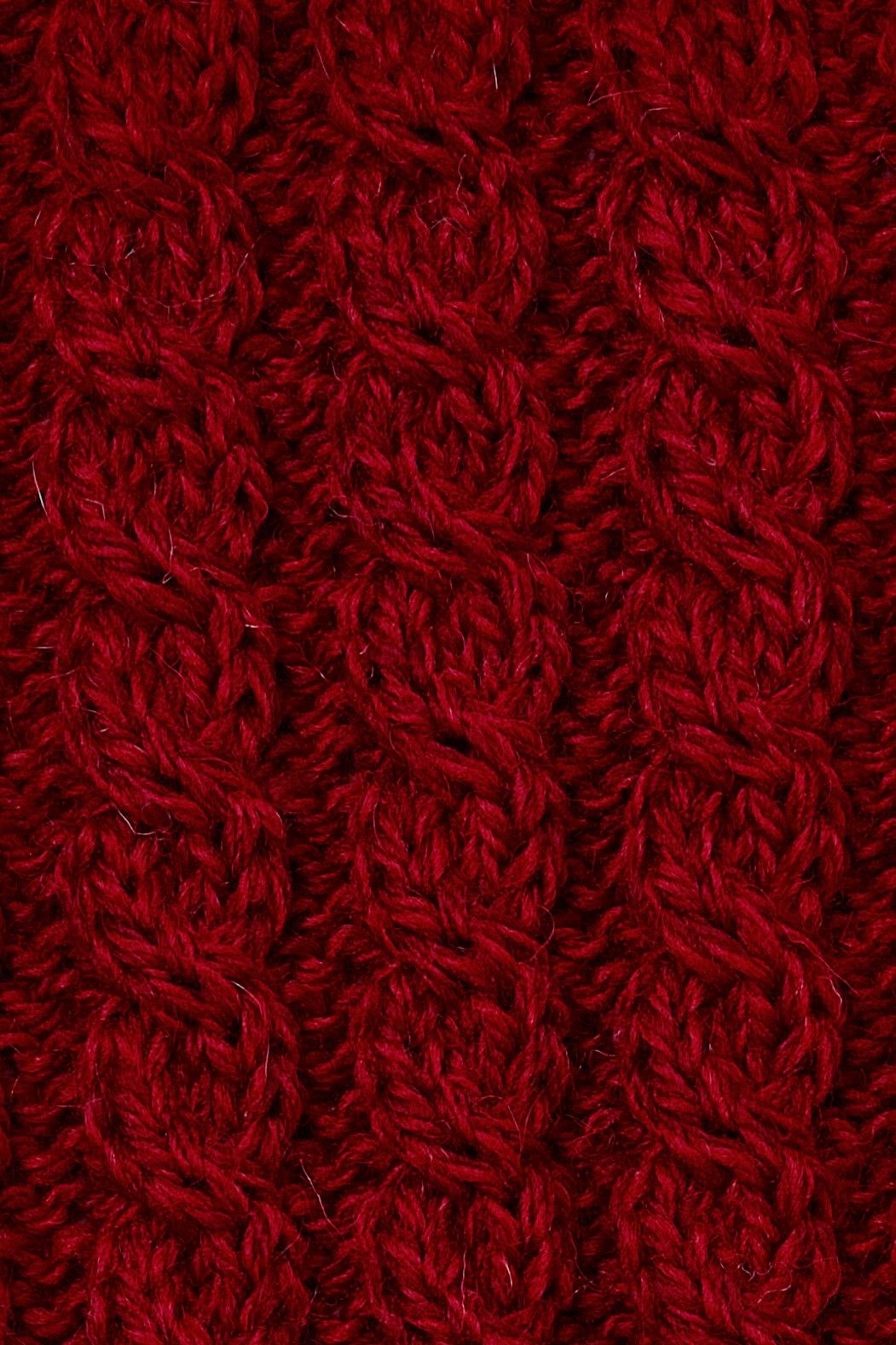Aran Woollen Mills - B873 | merinowol colsjaal Rich red