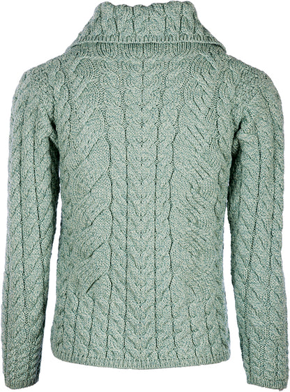 Aran Woollen Mills - B940 | Damen-Cardigan aus Wolle mit Knöpfen