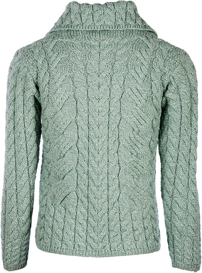Aran Woollen Mills - B940 | wollen damesvest met knopen