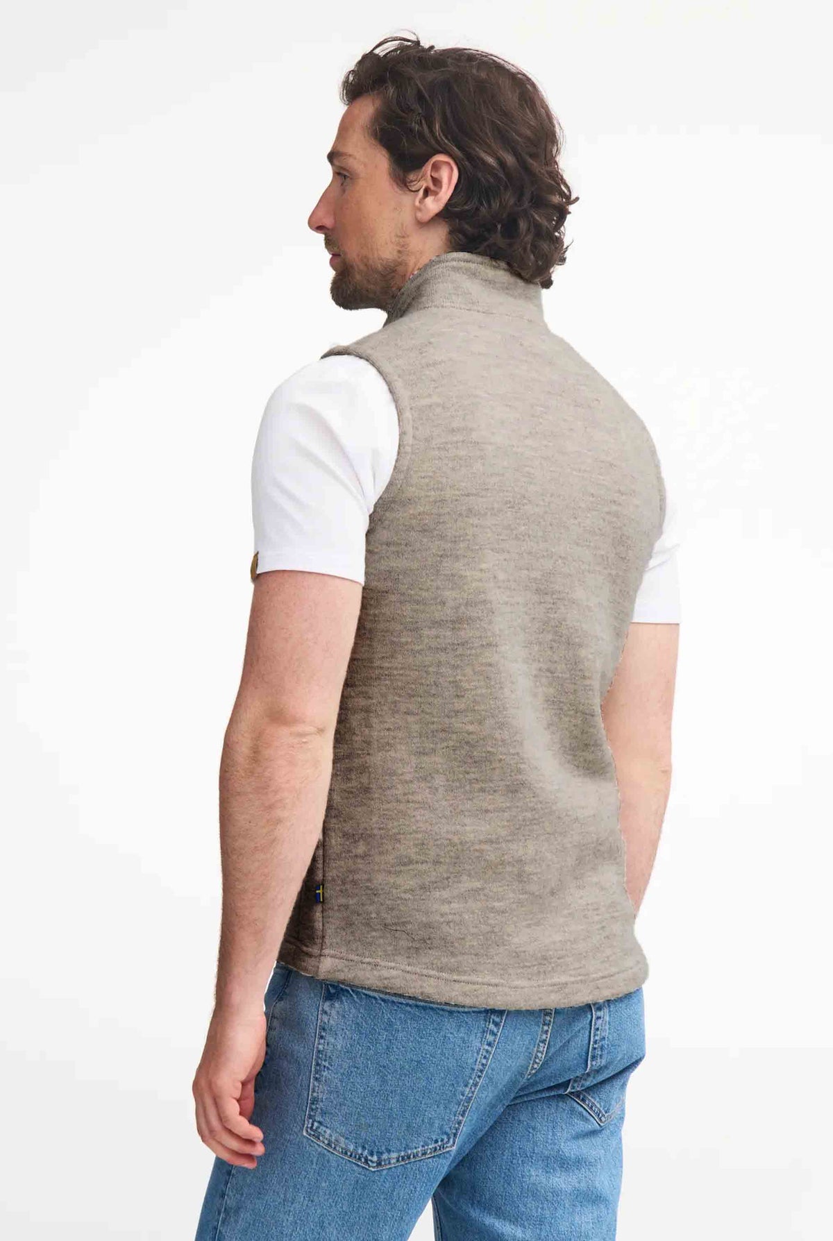 Ivanhoe Knitted in Sweden - NLS Barley Vest | wollen heren bodywarmer
