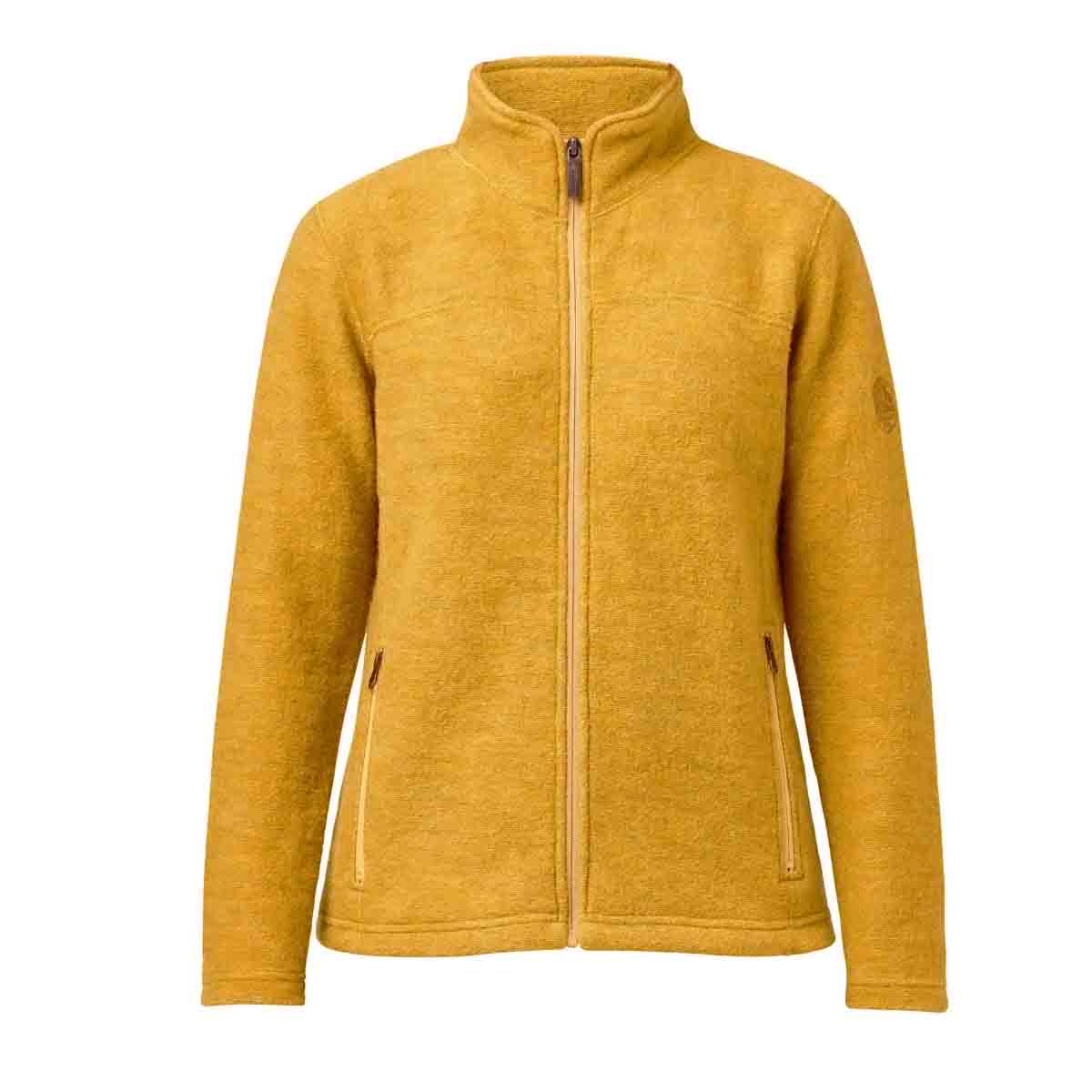 Ivanhoe Knitted in Sweden - Beata FZ | wollen damesjack Autumn blaze
