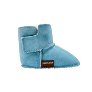 Texelana Soggie | babypantoffel van schapenvacht Blauw