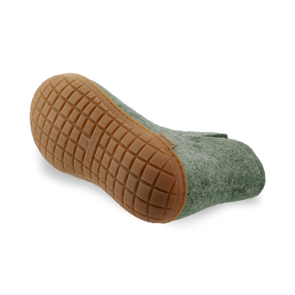 Glerups | enkellaars met rubber zool - moss