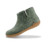 Glerups | enkellaars met rubber zool - moss Moss