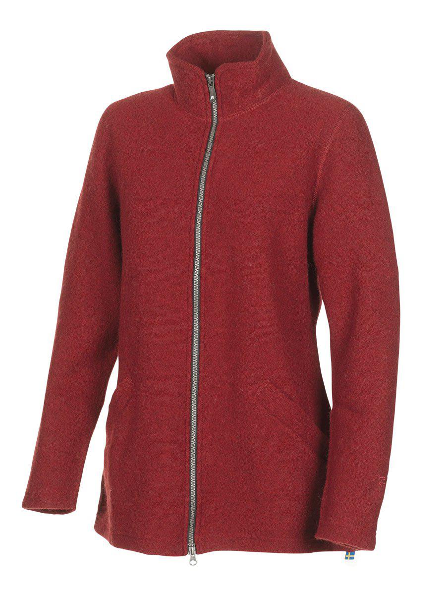 Ivanhoe Knitted in Sweden - Brodal Long | wollen damesvest Red
