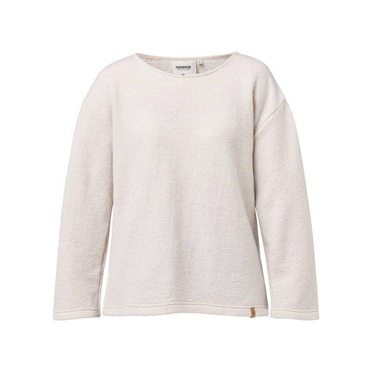 Ivanhoe Knitted in Sweden - Bystad Solid | wollen damestrui Putty