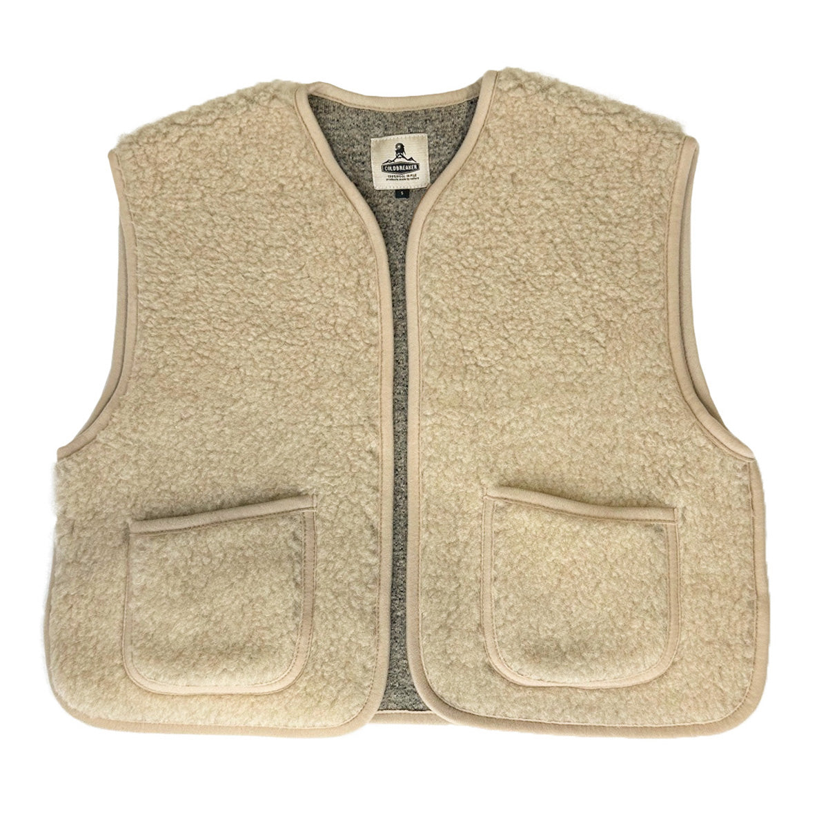 Yoko Wool - Camino Vest | wollen dames bodywarmer Sand
