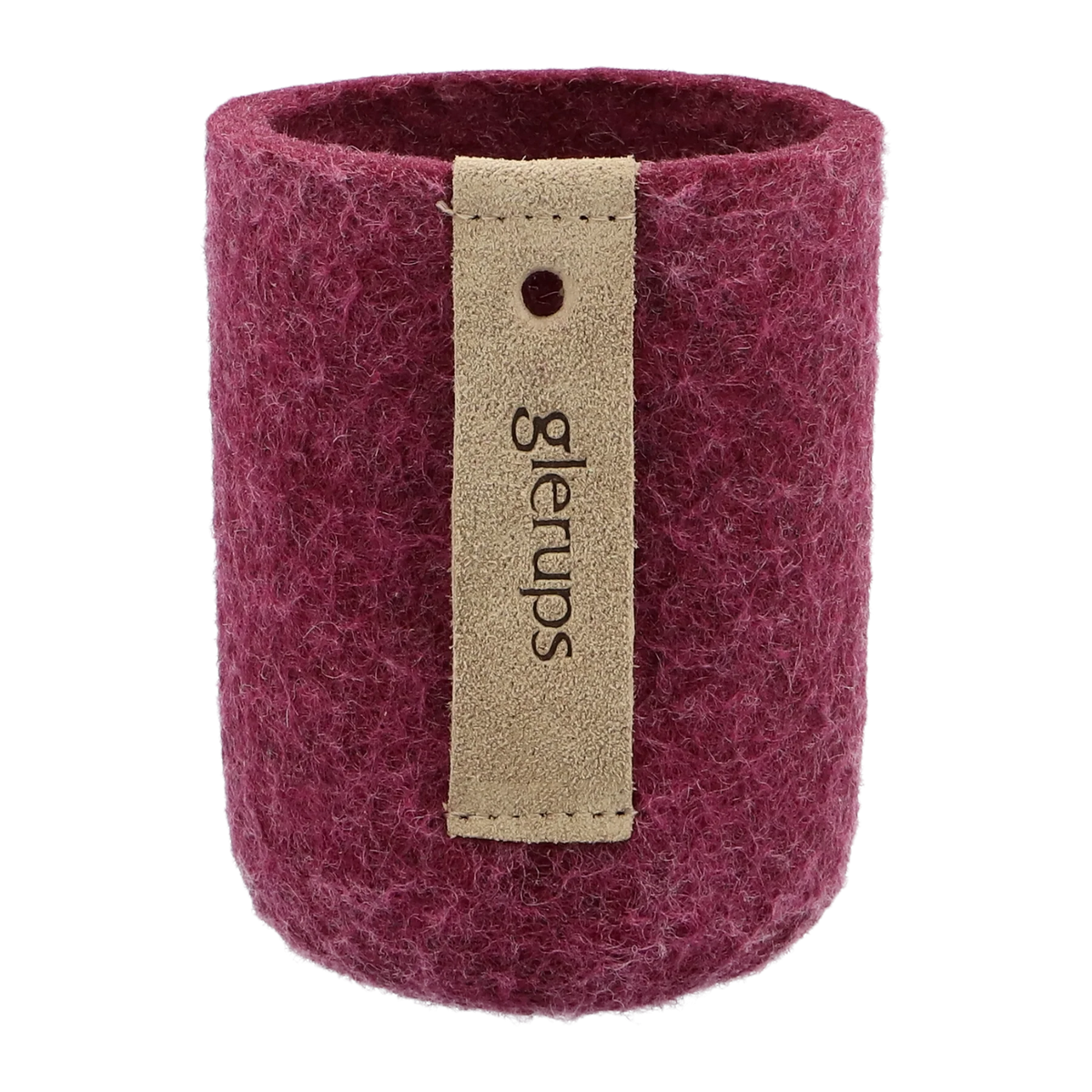 Glerups - Coozie | bekerhouder van gevilte wol Cranberry