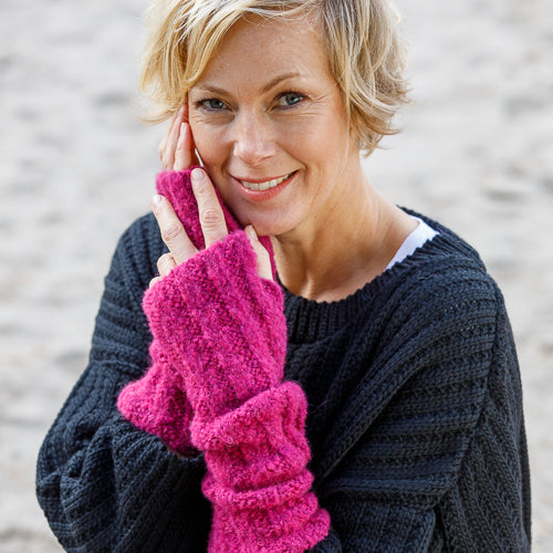 De Reuver - Juul | wollen armwarmers Cactus flower