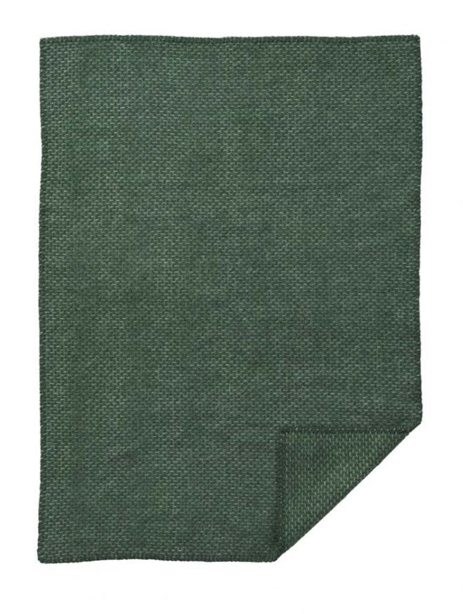 Klippan - Domino Baby | wiegdeken van lamswol Green 65x90 cm.