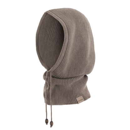 Knit Factory - Evy Colsjaal met capuchon Marron