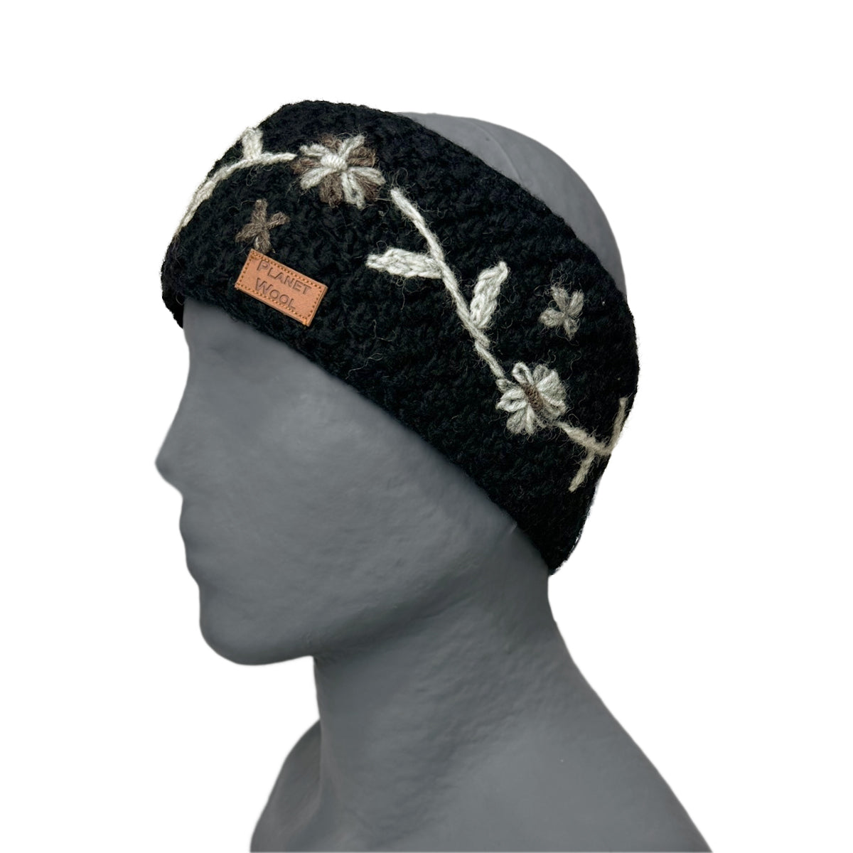 Planet wool - Flower headband | wollen hoofdband met bloemen