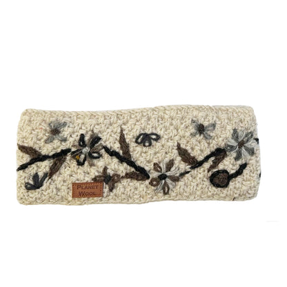 Planet wool - Flower headband | wollen hoofdband met bloemen