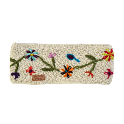 Planet wool - Flower headband | wollen hoofdband met bloemen