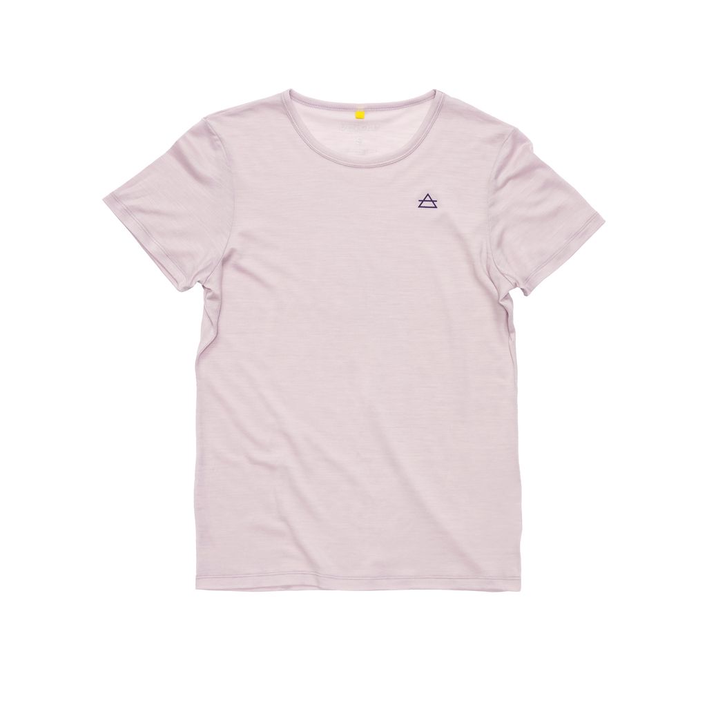 Devold - W Active Tee | dames t-shirt van merinowol Orchid