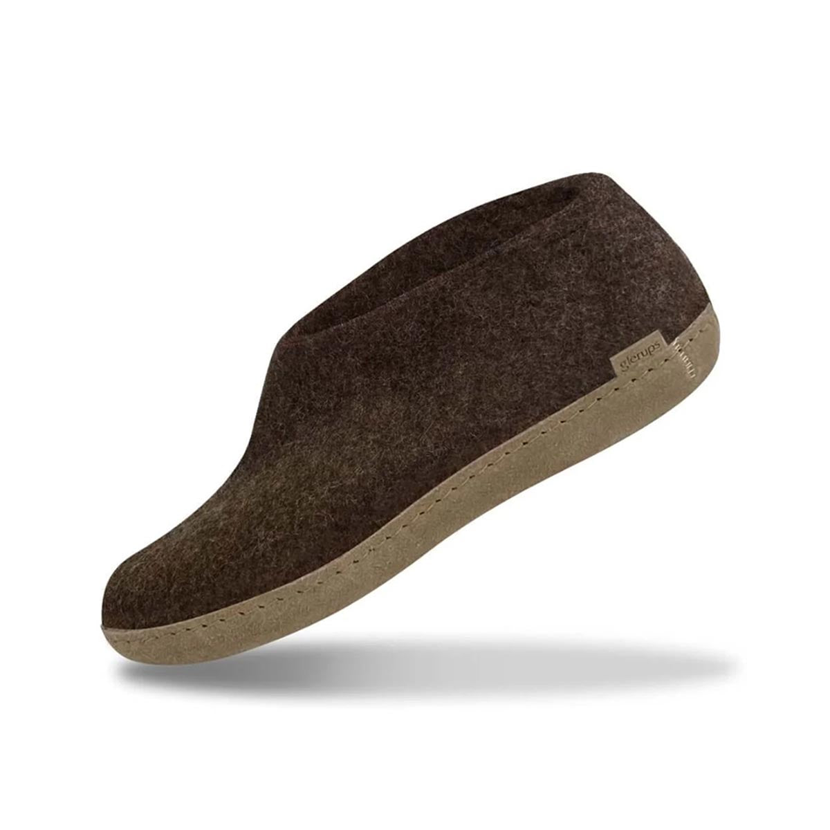 Glerups | schoen met leren zool - chestnut