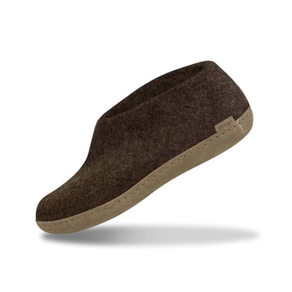 Glerups | schoen met leren zool - chestnut