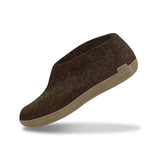 Glerups | schoen met leren zool - chestnut