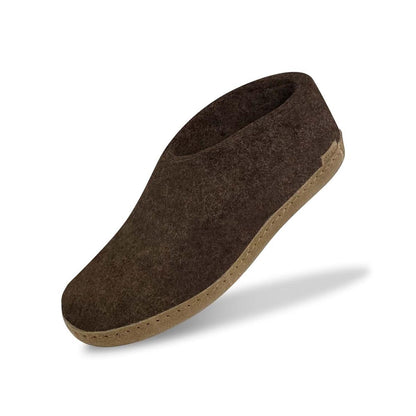 Glerups | schoen met leren zool - chestnut