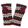 Planet Wool - Gloves fingerless | wollen handwarmers Red white