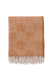 Klippan - Gooseye | plaid van gerecyclede wol Orange 130x200 cm.