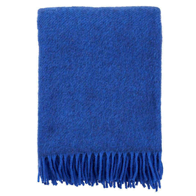 Klippan - Gotland | plaid van Gotland wol Blue 130x200 cm.