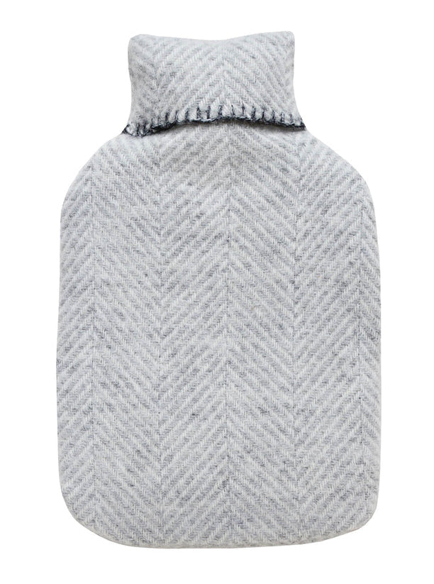 Tweedmill - Hot water bottle | wollen kruikzak met kruik Grey