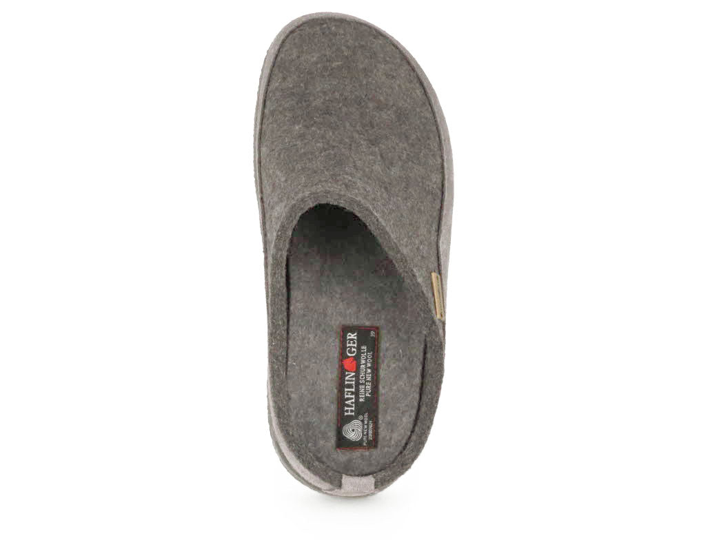 Haflinger - Blizzard Skane | vilt pantoffel met rubber zool