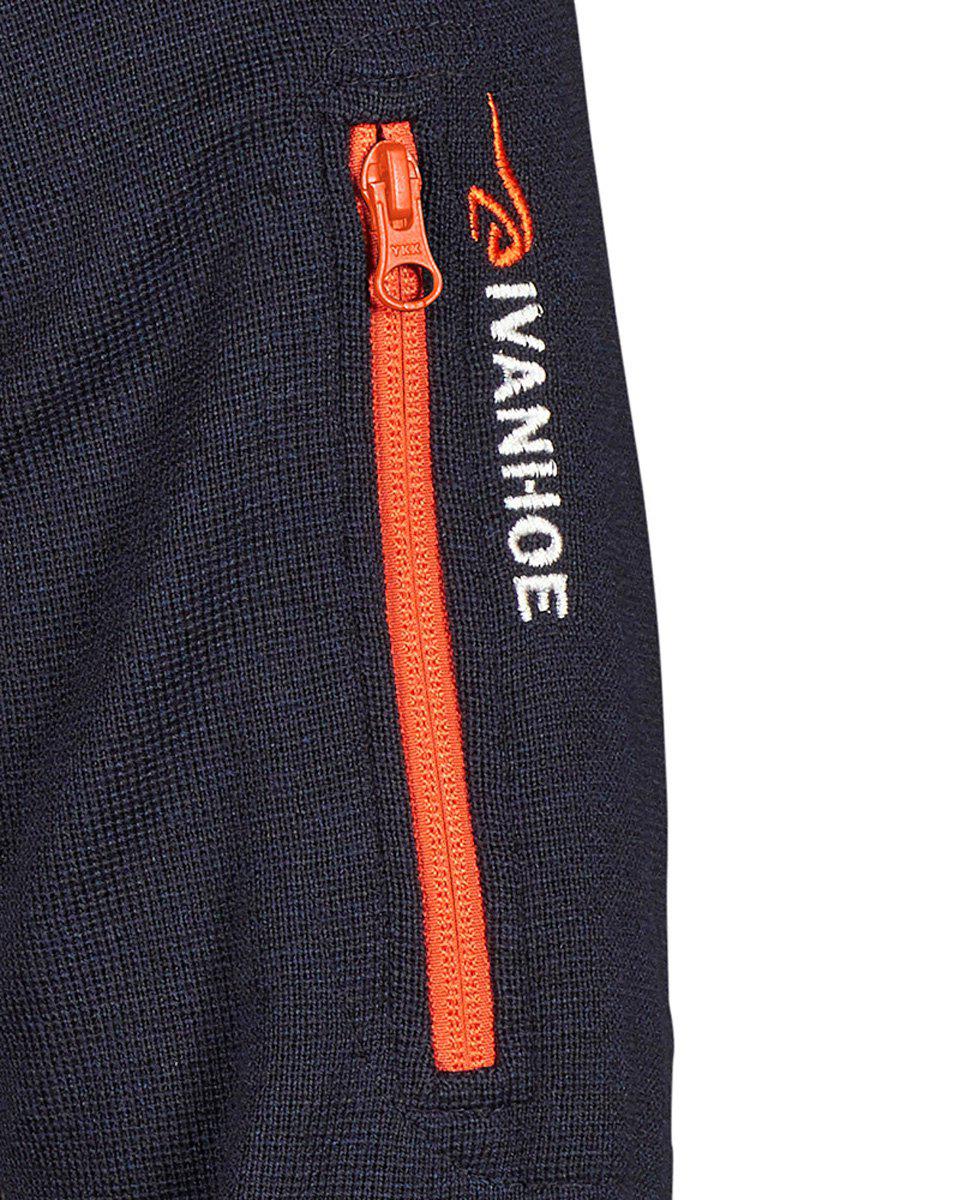 Ivanhoe Knitted in Sweden - Hadar FZ WB | wollen windbreaker vest