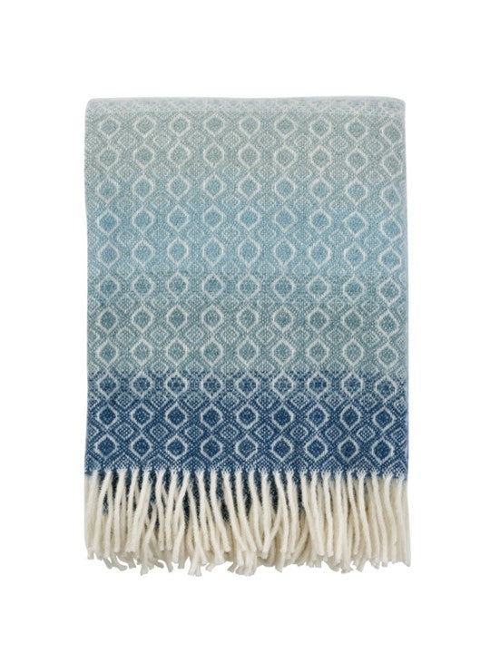 Klippan - Havanna | plaid van lamswol Aqua multi 130x200 cm.