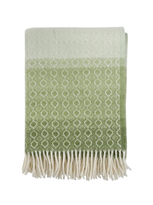 Klippan - Havanna | plaid van lamswol Green multi 130x200 cm.
